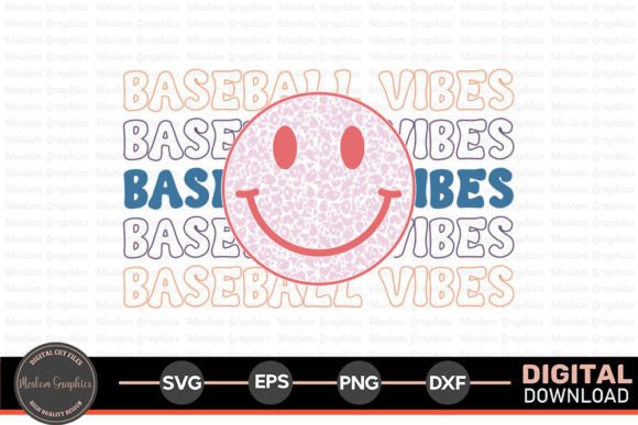 Baseball Vibes - Baseball Retro SVG