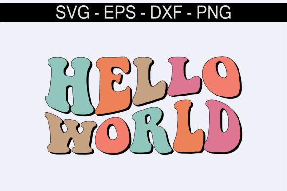 Hello World Retro Svg Design Review