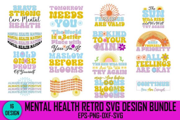 Mental Health Retro Svg Design Bundle Review