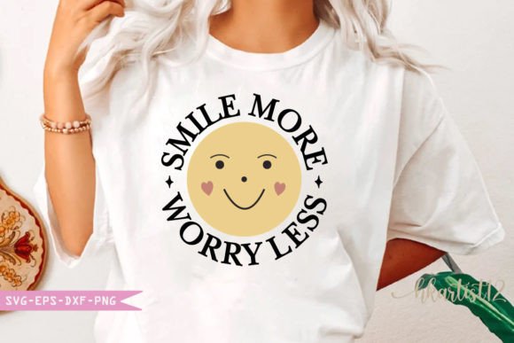 Smile More Worry Less Retro SVG Review