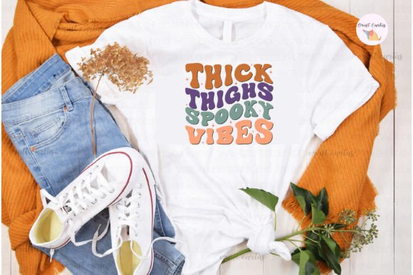 Thick Thighs and Spooky Vibes Retro SVG Review